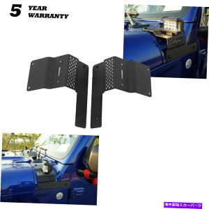 Cs[o[ a-PILLAR MAITING CLACKETS LED WORK LIEP LARGLLER JL 2018-2019AJ A-Pillar Mounting Brackets LED Work Light Bar For Jeep Wrangler JL 2018-2019 US