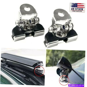 Cs[o[ 2{jo[TIt[hSUVGWJo[LED[NCgo[}EgNvuPbg 2X Universal Offroad SUV Engine Cover LED Work Light Bar Mounting Clamp Bracket