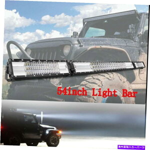 Cs[o[ 56C`LEDCgo[tbhX|bgR{XvCX쓮4WDIt[hs[ 56inch LED Light Bar Flood Spot Combo Splice Roof Driving 4WD Offroad Pillar