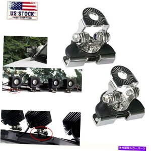 Cs[o[ jo[TJ[4WD PILLARt[hLED[NCgo[}EguPbgNvz_[ Universal Car 4WD A Pillar Hood LED Work Light Bar Mount Bracket Clamp Holder