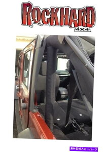 C�s���[�o�[ 07-18�W�[�v�����O���[JKU 4�h�A�̂��߂̃��b�N�n�[�h4x4 C�s���[�u���[�X�p�f�B���O�L�b�g Rock Hard 4X4 C-Pillar Brace Padding Kit for 07-18 Jeep Wrangler JKU 4 Door�y���s�A���i�z