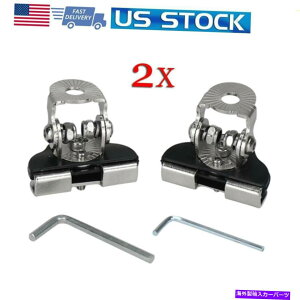 Cs[o[ 2s[Xjo[TAs[t[hLED[NCgo[}EguPbgNvz_[č 2PCS Universal A-Pillar Hood LED Work Light Bar Mount Bracket Clamp Holder US
