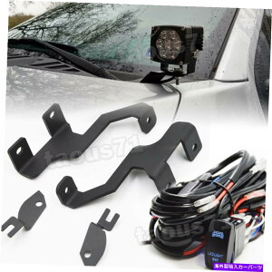 Cs[o[ 09-14 F150t[hTChs[Cgo[|bh}EguPbg+bJ[XCb`z For 09-14 F150 Hood Side Pillar Light Bar Pod Mount Bracket+Rocker Switch Wiring