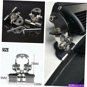Cs[o[ Ԃ̃jo[T2{s[t[hLED[NCgo[x[X}EguPbgvz_[ Car Universal 2x A Pillar Hood Led Work Light bar Base Mount Bracket lamp Holder