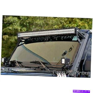 C�s���[�o�[ �ŃX�p�C�_�[�Ŋ�A�s���[50 ���C�g�o�[�}�E���g45-28-R50 Poison Spyder Customs A-Pillar 50 Light Bar Mount 45-28-R50�y���s�A���i�z