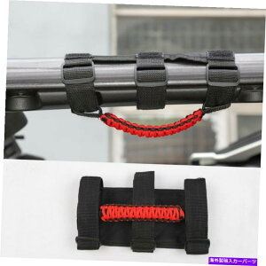 Cs[o[ OunhObvs[[o[nhubNbĥ߂̃ubNbhJL 2018-19 Grab Handles Grip Pillar Roll Bar Handle Black Red for Jeep Wrangler JL 2018-19