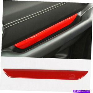 p[c J[CeARs[̃nh̑pl̃gJo[JL Red Car Interior Copilot Handle Decor Panel Trim Cover For 2018 Jeep Wrangler JL Red