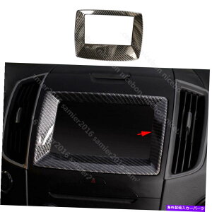 �����p�[�c �J�[�{���t�@�C�o�[�J���[�Z���^�[�i�r�Q�[�V�����g�����J�o�[�t�B�b�g�t�H�[�h�G�b�W2015-2018 Carbon Fiber Color Center Navigation Trim Cover Fit For Ford Edge 2015-2018�y���s�A���i�z