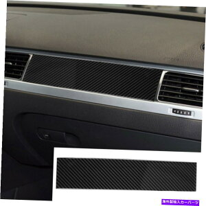 �����p�[�c vw touareg 2011-18�̂��߂̒Y�f�@�ۂ̃R�s�[�̃_�b�V���{�[�h�X�g���C�v�̃X�e�b�J�[�g���� Carbon Fiber Copilot Dashboard Stripe Sticker Trim For VW Touareg 2011-18
