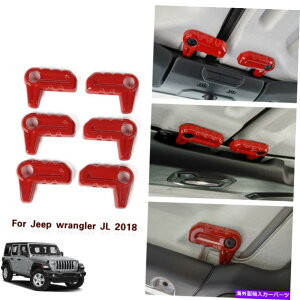 p[c 6̎Ԃ̏̉̕XCb`̃muJo[̃gJIL 2018 6PCS Car Top Roof Disassembly Switch Knob Cover Trim For Jeep Wrangler JL 2018