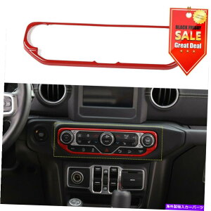 p[c JEEPO[JL 2018 +pZ^[R\[WIGARXCb`Jo[g Center console Radio Air Condition Switch Cover Trim for Jeep Wrangler JL 2018+