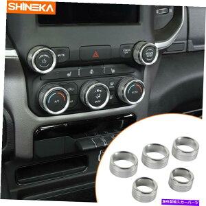 �����p�[�c 2018-2020 Dodge RAM 1500�̃Z���^�[�R���\�[��AC���W�I�X�C�b�`�m�u�����O�J�o�[�g���� Center Console AC Radio Switch Knob Ring Cover Trim for 2018-2020 Dodge RAM 1500�y���s�A���i�z