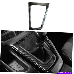 �����p�[�c �t�H�[���t�H�[�J�X2012-2014�J�[�{���t�@�C�o�[�J���[�X�`�[���M�A�V�t�g�p�l���g���� Fit For Ford Focus 2012-2014 Carbon fiber color Steel Gear shift Panel trim�y���s�A���i�z