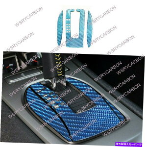 �����p�[�c Chevrolet Camaro 2010-2015�̂��߂̐��J�[�{���t�@�C�o�[�M�A�V�t�g�p�l���̃J�o�[�g�����t�B�b�g Blue Carbon Fiber Gear Shift Panel Cover Trim Fit For Chevrolet Camaro 2010-2015�y���s�A���i�z