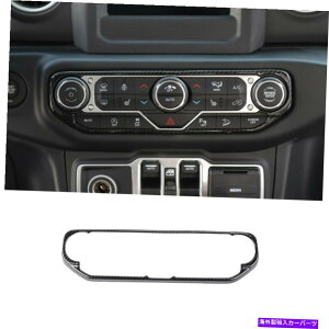 p[c W[vEO[JL 2018̂߂̒Yf@ۃZ^[GARXCb`Jo[ Carbon Fiber Center Control Air Condition Switch Cover For Jeep Wrangler JL 2018