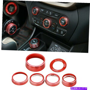 p[c W[v`FL[14-20̂߂̃Z^[wbhCgGARXCb`muJo[g Center Headlight Air Conditioner Switch Knob Cover Trim For Jeep Cherokee 14-20