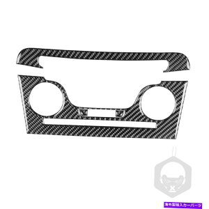 p[c _bW[d4pĉ߂̃J[GARCDplJ[{t@Co[XebJ[ Car Air Conditioning Control CD Panel Carbon Fiber Sticker For Dodge Charger 4PC