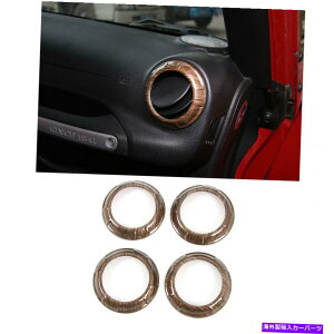 p[c Jeep Wrangler JK 2011+؂̍̂߂̎Ԃ̋CԂ̔roJo[̃g Car Air Condition Vent Outlet Cover Trim for Jeep Wrangler JK 2011+ Wood grain
