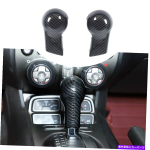 p[c Chevrolet Camaro 2010-2015 T̂߂̃J[{t@Co[MAVtgmuwbhJo[XebJ[ Carbon Fiber Gear Shift Knob Head Cover Sticker For Chevrolet Camaro 2010-2015 t