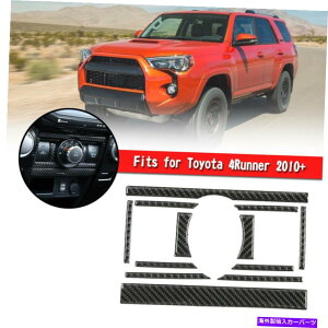 p[c g^4Runner 2010+pJ[{t@Co[ACGARXCb`plJo[̃ev Carbon Fiber AC Air Conditioner Switch Panel Cover Trim For Toyota 4Runner 2010+