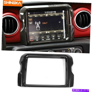 p[c W[vO[JLrR̂߂̒Yf@8.4 "GPSirQ[VplJo[g Carbon fiber 8.4" GPS Navigation Panel Cover Trim For Jeep Wrangler JL Rubicon
