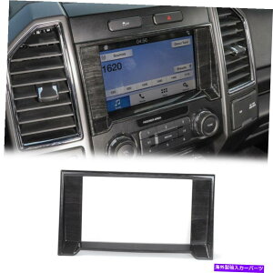 �����p�[�c GPS�i�r�Q�[�V�����X�N���[���t���[���̑����J�o�[�x�[��FORD F150 15+���̖؂̍��� GPS Navigation Screen Frame Decor Cover Bezel for Ford F150 15+ Black Wood Grain�y���s�A���i�z