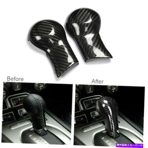 p[c V{[J}2010-15J[{t@Co[MAVtgmuwbhJo[XebJ[ 2x For Chevrolet Camaro 2010-15 Carbon Fiber Gear Shift Knob Head Cover Sticker
