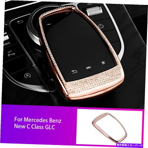 p[c Mercedes Benz CNXW205̂߂̃[YS[huYR\[}EXRg[Jo[g Rose Gold Bling Console Mouse Control Cover Trim For Mercedes Benz C Class W205