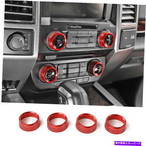 p[c W[vO[JK 2007-10Ԃ̂߂4{̋󒲃AEgbgxggȎ 4x Air Conditioning Outlet Vent Trim Ring Decor For Jeep Wrangler JK 2007-10 Red