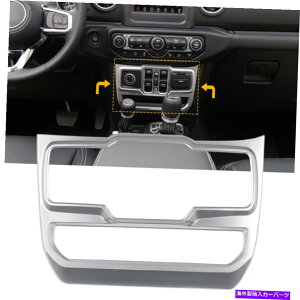 �����p�[�c �W�[�v�����O���[JL JLU 18+��̂��߂̒�������p�l���̃g���������J�o�[ Central Control Panel Trim Decoration Cover For Jeep Wrangler JL JLU 18+ Silver�y���s�A���i�z