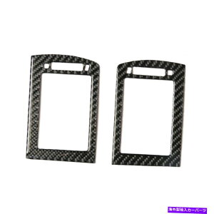 内装パーツ レクサスRX350 RX450Hスポーツのためのカーボンファイバーステッカーのカーボンファイバーステッカー2pc Car Air Conditioner Outlet Carbon Fiber Sticker For Lexus RX350 RX450h Sport 2PC