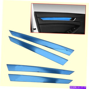p[c 4{̎hA̕I|̃plJo[gXgbvtBbg2018-2020 4x Interior Door Armrest Panel Cover Trim Strip Fit for Honda Accord 2018-2020