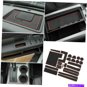 p[c tH[hF150 09-14 PVĈ߂25{̐Ԃ~߃hAQ[gXbgpbhJbvz_[}bg̃g 25x Red Non-slip Door Gate Slot Pad Cup Holder Mat Trim For Ford F150 09-14 PVC