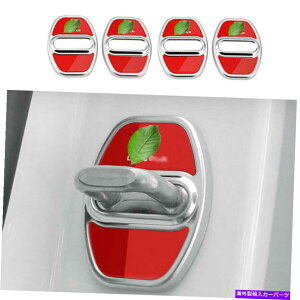 内装パーツ Lincoln Corsair 2020-2021シルバー+メッキチェアロック保護保護トライ4 PC用 - オリジナルのタイトルを表示 Lincoln Corsair 2020-2021 シルバー + レッド ドアロック 保護カバー トリム 4PC 用- sh