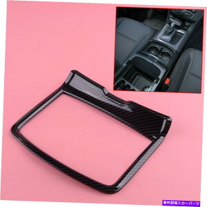 p[c Yf@ێJbvz_[Jo[̃gt[̑tBbg[d Carbon Fiber Style Water Cup Holder Cover Trim Frame Decor Fit For Dodge Charger