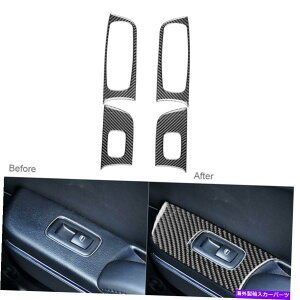 p[c Dodge Charger 15-2020J[{t@Co[hAEBhEXCb`plJo[g4s[X 4Pcs For Dodge Charger 15-2020 Carbon Fiber Door Window Switch Panel Cover Trim