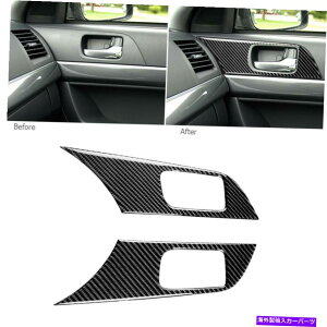 p[c OHT[EVO X 2008-14̂߂̒Yf@ۑtgXCb`plJo[ Carbon Fiber Window Lift Switch Panel Cover For Mitsubishi Lancer EVO X 2008-14