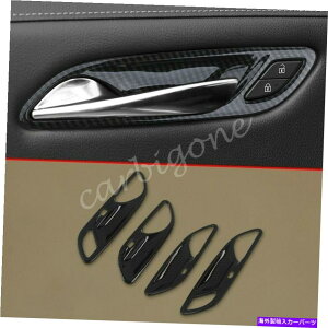 p[c Cadillac XT4 2019-2021ANZT[̂߂̒Yf@ۂ̎̃hA{{̃Jo[g Carbon Fiber Interior Door Bowl Cover Trims For Cadillac XT4 2019-2021 Accessory