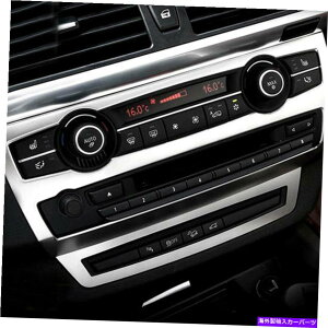 内装パーツ 2ピース/セットステンレス鋼センターラジオパネルトリムカバーX5 E70 E71 08-13 2Pc/Set Stainless Steel Center Radio Panel Trim Cover For BMW X5 E70 E71 08-13