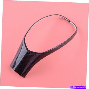 p[c Cadillac XT5 2016-2018̂߂̎ۂ̃J[{t@Co[MAVtgmũgtBbg Real Carbon Fiber Gear Shift Knob Cover Trim Fit For Cadillac XT5 2016-2018