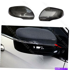 �����p�[�c 2�̒Y�f�@�ۂ̃J���[�̔w�ʐ}�̑��ʂ̃~���[�J�o�[�t�B�b�g 2pc Carbon Fiber Color Rear View Side Mirror Cover fit for Ford EDGE�y���s�A���i�z