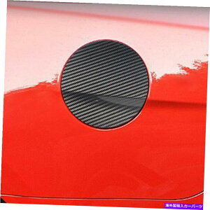 p[c tH[h}X^O2015+̂߂̎ۂ̒Yf@ۂ̃KX^N̔RICLbvJo[̃g Real Carbon Fiber Gas Tank Fuel Oil Cap Cover Trim For Ford Mustang 2015+