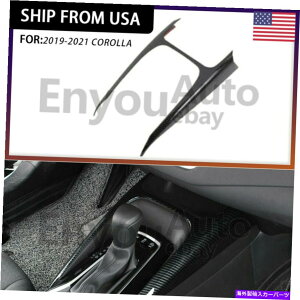 �����p�[�c 2019-2021�g���^�J�[���[���̂��߂�1�s�[�X�Y�f�@�ۃR���\�[���M�A�V�t�g�J�o�[�̃g�����t�B�b�g 1pcs Carbon Fiber Console Gear Shift Cover Trim Fit For 2019-2021 Toyota Corolla�y���s�A���i�z