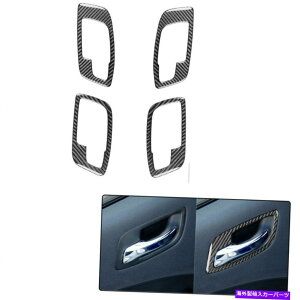 p[c ԗ̃hA͒Yf@ۂ̃XebJ[舵Decals Dodge[d4PCŜ߂̃g Vehicle Door Handle A Carbon Fiber Stickers Decals Trim For Dodge Charger 4PCS