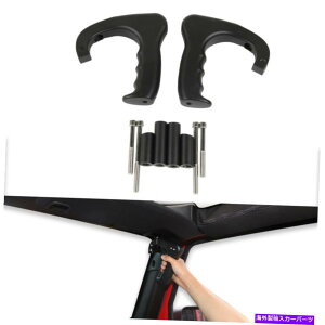 �����p�[�c 2�{�̋����̑O���̏㕔�̃O���u�̃n���h���̂��߂̃g�����̂��߂̃g���� 2X Metal Front Top Grab Handles Trim for Jeep Wrangler 07-17 JK JKU Accessories�y���s�A���i�z