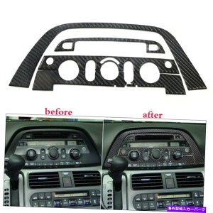 �����p�[�c �J�[�{���t�@�C�o�[�R���\�[��CD�p�l���̑����J�o�[�̃e�����[�g2005-2010 5PCS Carbon Fiber Console CD Panel Decor Cover Trim For Honda Odyssey 2005-2010 5Pcs�y���s�A���i�z