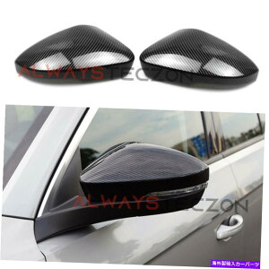 p[c vw volkswagen t-roc 2017-2021̂߂̒Yf@ی`̃obN~[Jo[̃g Carbon Fiber Style Rearview Mirror Cover Trim for VW Volkswagen T-Roc 2017-2021
