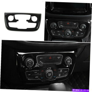 �����p�[�c JEEP�R���p�X2017-2020�R���\�[��AC�X�C�b�`�R���g���[���p�l���g�����u���b�NABS Fit For Jeep Compass 2017-2020 Console AC Switch Control Panel Trim Black ABS�y���s�A���i�z