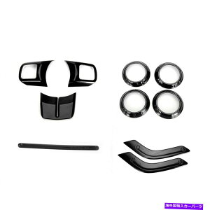�����p�[�c 2011 - 17 Jeep Wrangler JK�u���b�NM�̂��߂�10�s�[�X�̃t���Z�b�g�̃C���e���A�f�R���[�V�����g�����L�b�g 10pcs Full Set Interior Decoration Trim Kit for 2011-17 Jeep Wrangler JK Black M�y���s�A���i�z