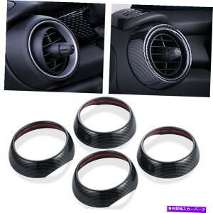 p[c ~jN[p[F55 F56 F57GAxgOAEgbgJo[gJ[{t@Co[X^C For Mini Cooper F55 F56 F57 Air Vent Ring Outlet Cover Trim Carbon Fiber Style